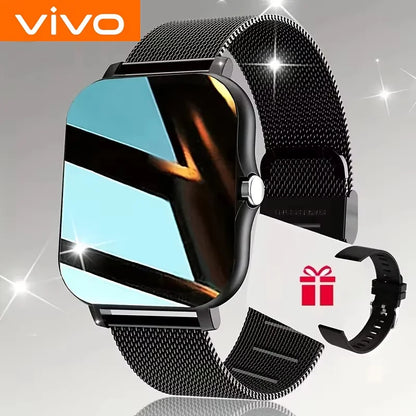 VIVO Smartwatch for Android and iPhone, 2.01-inch HD Screen, Answer and Make Calls, Message Preview, Sports Modes, Customizable Watch Face, Weather Forecast