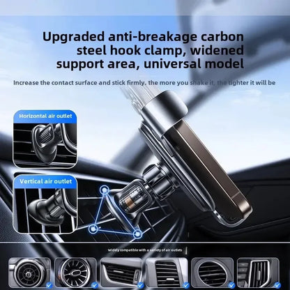 UYUXIO cargador de coche inalámbrico salida de aire soporte de teléfono de carga rápida en el coche para iPhone 16 Pro Max 15 14 12 13 teléfonos Samsung Android
