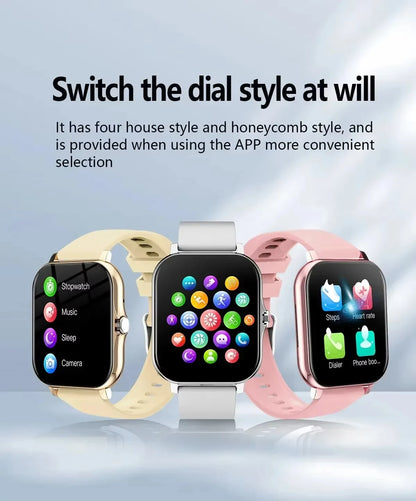 VIVO Smartwatch for Android and iPhone, 2.01-inch HD Screen, Answer and Make Calls, Message Preview, Sports Modes, Customizable Watch Face, Weather Forecast