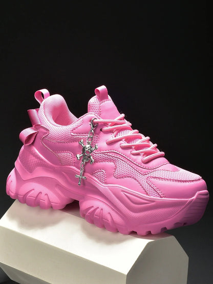 Zapatos vulcanizados informales para mujer, zapatillas ligeras con plataforma negra y tacones altos, estilo punk de Halloween para mujer