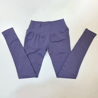 Leggings Deportivos Vision para Mujer, Pantalones de Yoga Sin Costuras con Efecto Push-Up, Leggings de Gimnasio con Cintura Cruzada, Leggings Deportivos para Levantar Glúteos