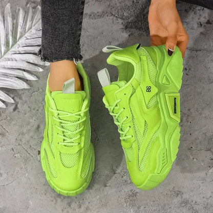 Zapatos De plataforma De verano para Mujer, Zapatos deportivos informales, versátiles, De fondo suave, transpirables, para correr, Zapatos De Mujer