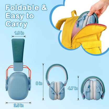 Kids protective ear muffs, 27dB hearing protection, soundproof headphones, safety reduction, noise cancelling