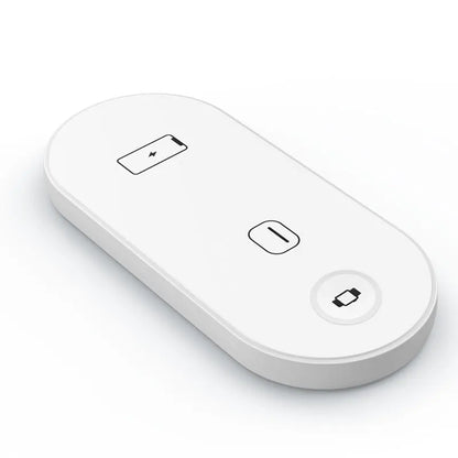 Cargador inalámbrico 3 en 1 de 30W para iPhone 15 14 13 12 11 Pro Max 8 X Apple Watch 8 7 6 AirPods Estación de carga inalámbrica rápida