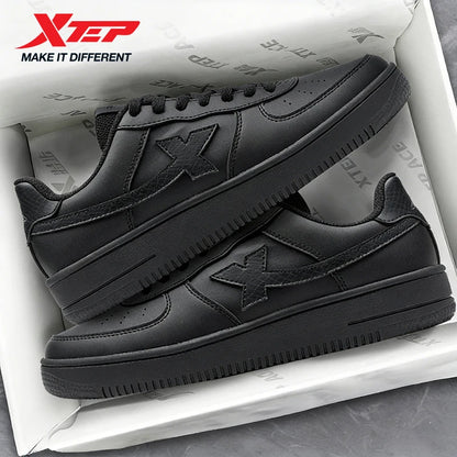 Xtep zapatos de skate para Mujer y hombres moda estilo callejero moda baja suela gruesa durabilidad cómodo zapato.