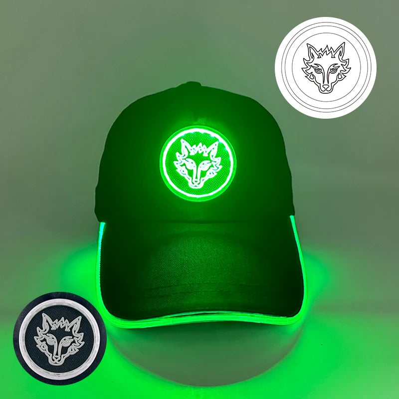 Sombrero fluorescente LED de fibra óptica, gorra de béisbol brillante de neón, suministros de fiesta de baile, sombrero de Rap de hip hop, accesorios de Club, disfraz