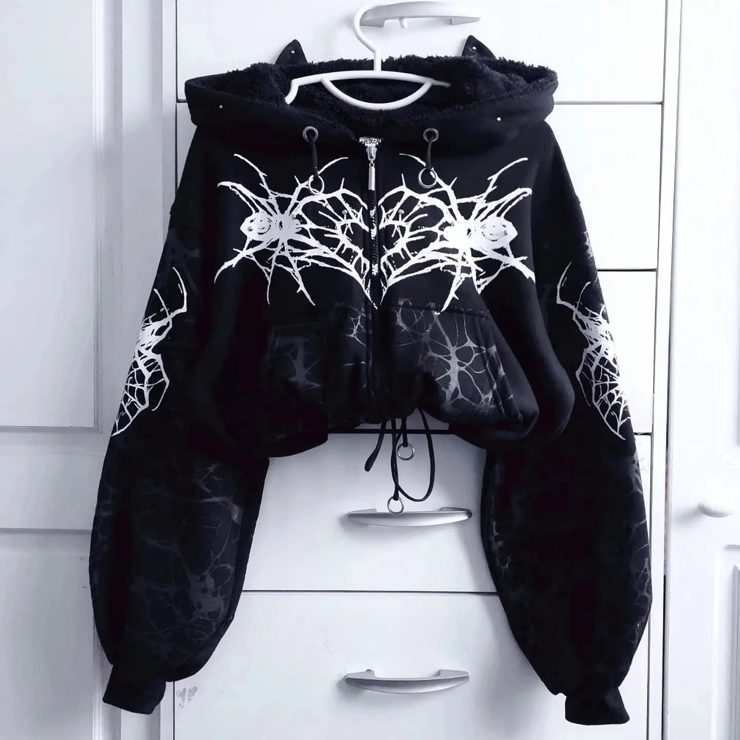 Y2K nueva versión coreana de estilo universitario Spice Girl cremallera Sudadera con capucha mujeres Harajuku Casual suelta polar grueso sudadera Punk Sudadera con capucha