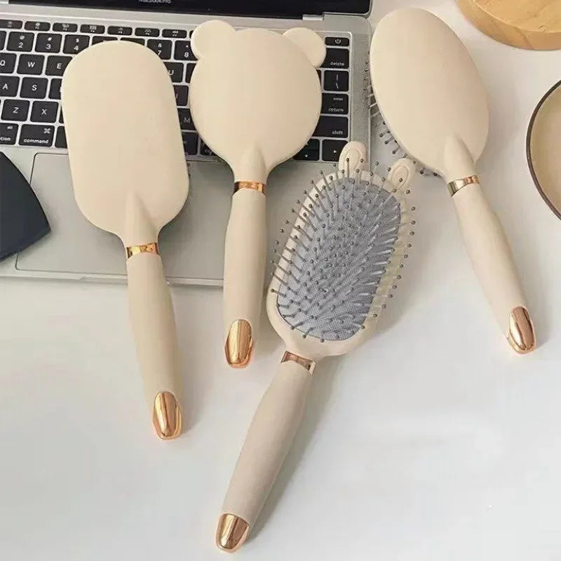 Peine bonito antiestático para escape, peine con cojín de aire para el hogar, para mujer, pelo largo, rizador, bolsa de aire esponjosa, peine para masaje de cabeza
