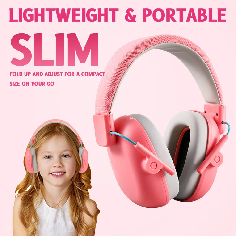 Kids protective ear muffs, 27dB hearing protection, soundproof headphones, safety reduction, noise cancelling