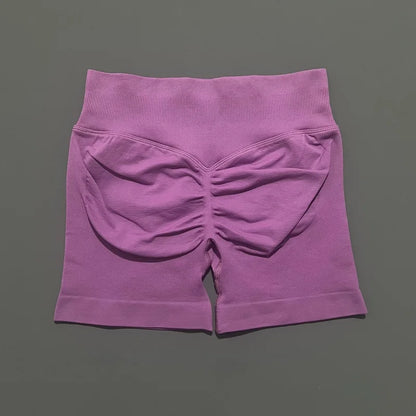 Shorts Deportivos HISTELLO Impacts de 4.5" para Mujer, Shorts de Ciclismo de Cintura Baja, Shorts de Gimnasio, Leggings de Yoga sin Costuras con Efecto Push-Up