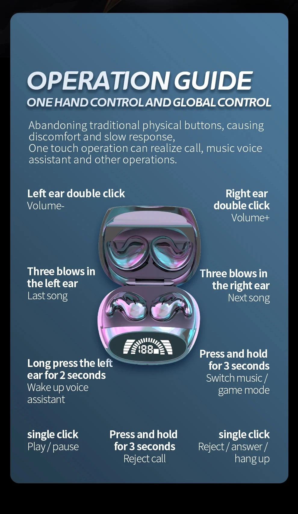 Invisible Mini Sleep Earbuds, Small Hidden Headphones, Bluetooth 5.3 Earbuds, TWS Stereo Sports Wireless Noise Canceling Headphones