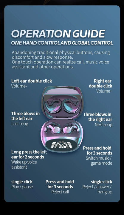Invisible Mini Sleep Earbuds, Small Hidden Headphones, Bluetooth 5.3 Earbuds, TWS Stereo Sports Wireless Noise Canceling Headphones