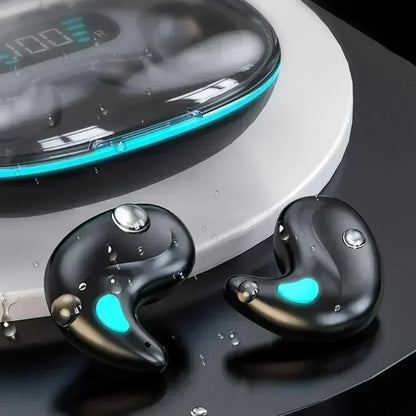 X55 Sleep Headphones, Mini Wireless Earbuds for Work, TWS Bluetooth Stereo Hidden Headphones with Mic, HD Call, Waterproof