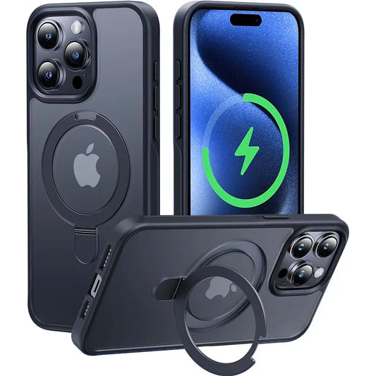 Magnetic Phone Case with Ring Holder for iPhone 17 Pro Max Air 16 16E 15 14 Plus 13 11 12 Holder Phone Cases