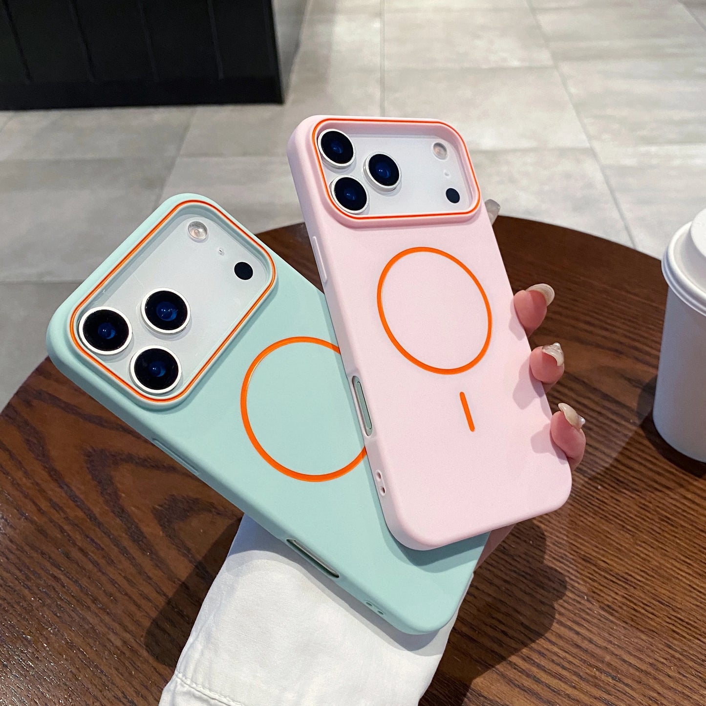 Funda de teléfono magnética ultrafina Simple para iPhone 11, 12, 13, 14, 15, 16 17 Pro Max 17 Air, funda de teléfono mate suave con carga inalámbrica