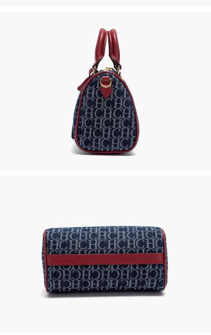 Women's Shoulder Bag, New Cowboy Spliced Pillow Bag, Women's Casual Party Handbag