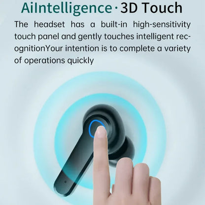 M19 TWS Headphones, Smart Touch Control, Wireless, Bluetooth-compatible Earbuds, Waterproof LED Display with Microphone