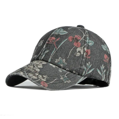 LDSLYJR-gorra de béisbol vaquera con estampado de flores para hombre y mujer, gorro ajustable con Cierre trasero, para exteriores, Primavera, 170