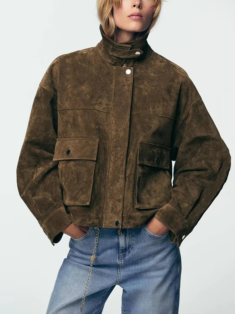 Women's Pure Leather Pilot Jacket Z, Style, Cut Are, Short Jacket, E and Quality
