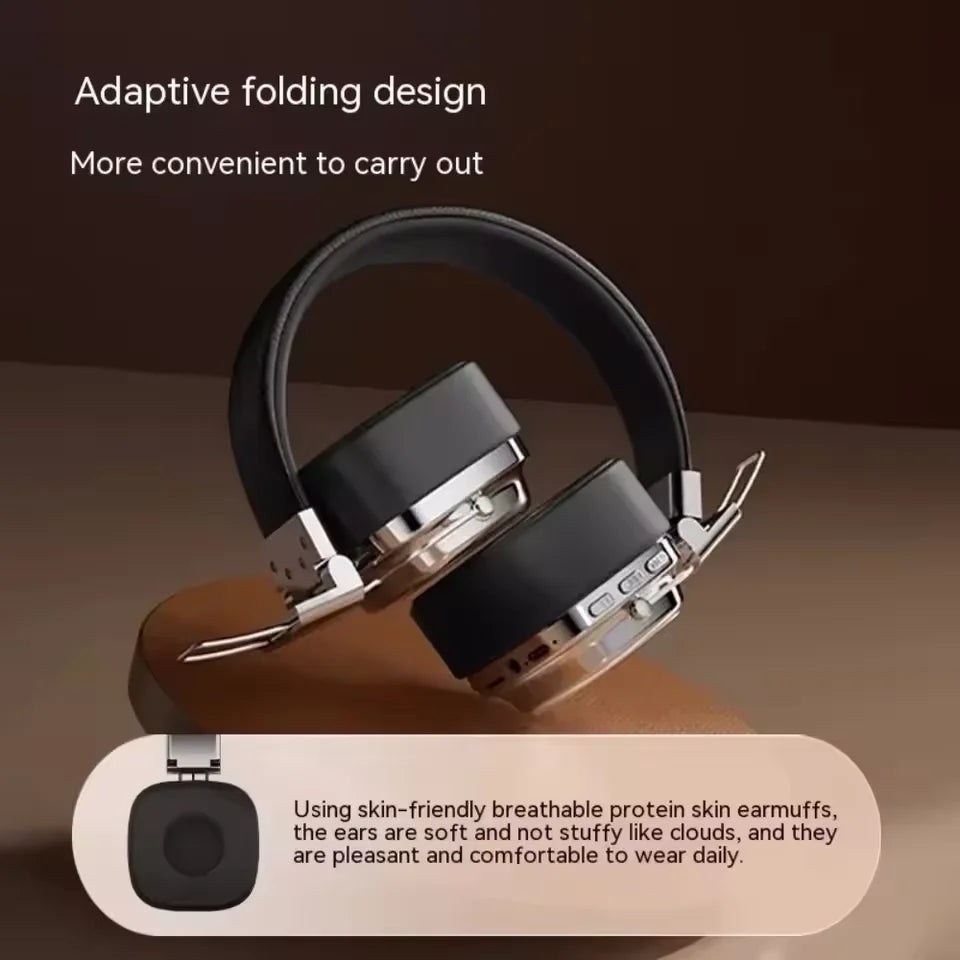 New 5.3 Wireless Bluetooth Foldable Headphones Gamer's Choice Retro Over-Ear Headphones DJ Stereo Sound Bluetooth
