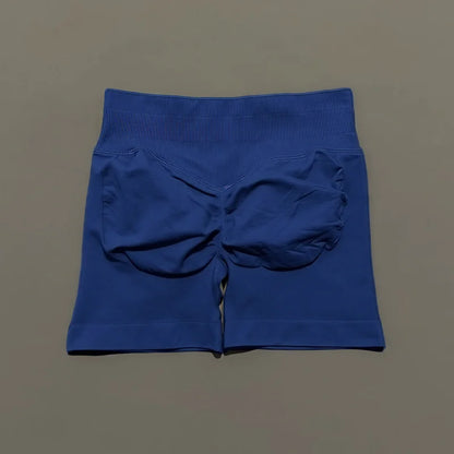 Shorts Deportivos HISTELLO Impacts de 4.5" para Mujer, Shorts de Ciclismo de Cintura Baja, Shorts de Gimnasio, Leggings de Yoga sin Costuras con Efecto Push-Up