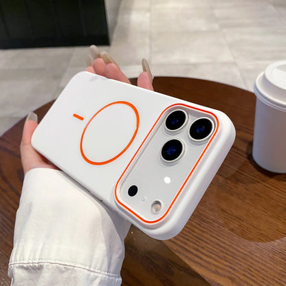 Funda de teléfono magnética ultrafina Simple para iPhone 11, 12, 13, 14, 15, 16 17 Pro Max 17 Air, funda de teléfono mate suave con carga inalámbrica