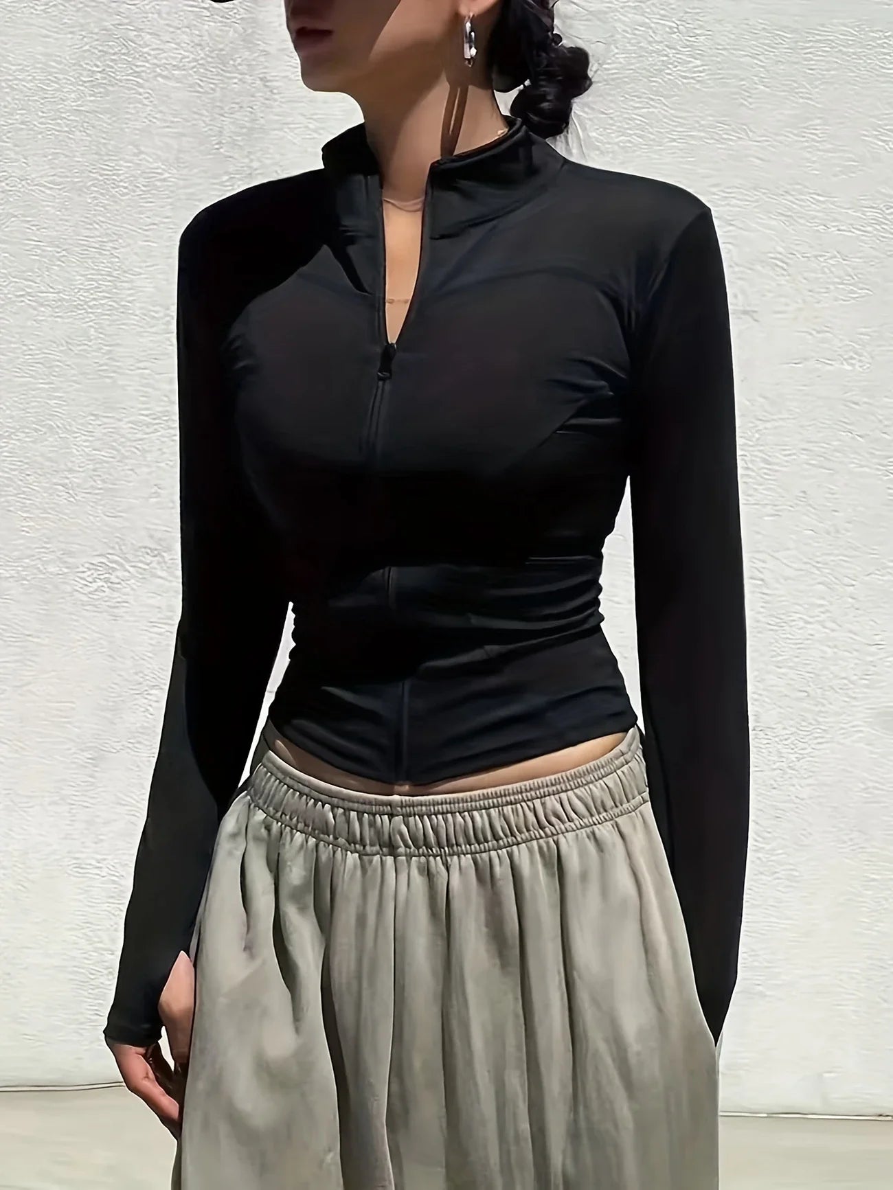 Chaqueta deportiva de secado rápido para Pilates de otoño para mujer: ideal para entrenamientos de gimnasio y correr al aire libre