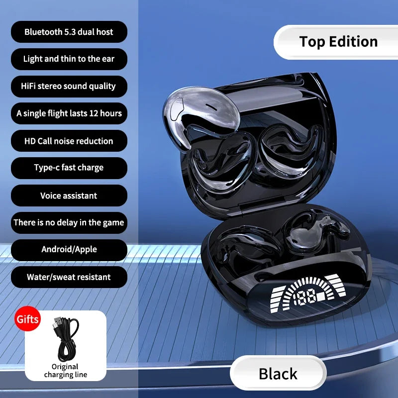 Invisible Mini Sleep Earbuds, Small Hidden Headphones, Bluetooth 5.3 Earbuds, TWS Stereo Sports Wireless Noise Canceling Headphones