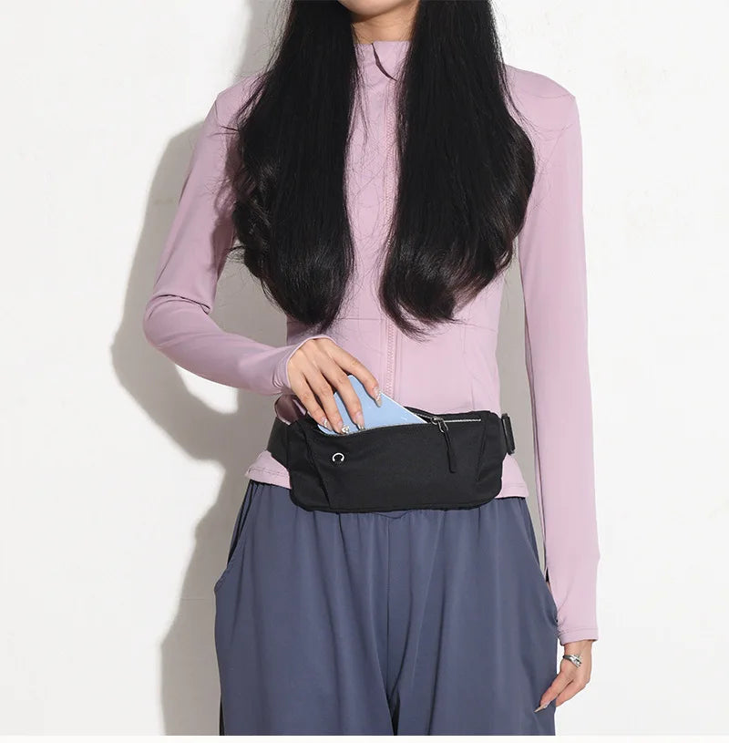 Riñonera para correr, bolsa para cinturón deportivo, bolsa para teléfono móvil, riñonera ligera para hombre y mujer, bolsa deportiva para gimnasio, riñonera con correa ajustable