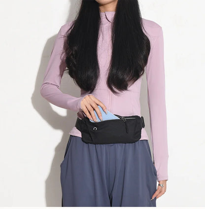 Riñonera para correr, bolsa para cinturón deportivo, bolsa para teléfono móvil, riñonera ligera para hombre y mujer, bolsa deportiva para gimnasio, riñonera con correa ajustable