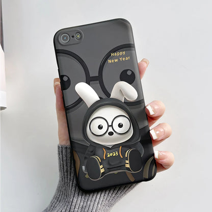 For iPhone 5 5S Case Cute Bear Cartoon Frog Painted Soft Cover For iPhone SE 2016 2020 2022 SE2 Silicone Phone Case Coque Funda