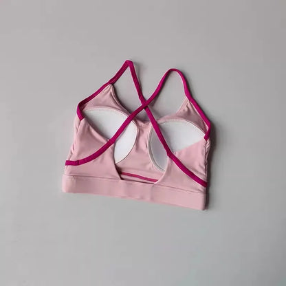 Women's 2-piece yoga workout set, high-waisted.