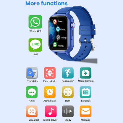4G Smart Watch for Girls and Boys, GPS, WIFI, Video Call, SOS App, Download, Kids Smart Watch, Camera Monitor, Tracker, Location, Phone Watch