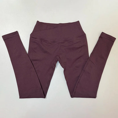 Leggings Deportivos Vision para Mujer, Pantalones de Yoga Sin Costuras con Efecto Push-Up, Leggings de Gimnasio con Cintura Cruzada, Leggings Deportivos para Levantar Glúteos