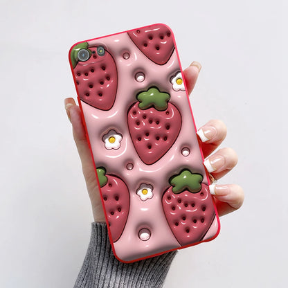 For iPhone 5 5S Case Cute Bear Cartoon Frog Painted Soft Cover For iPhone SE 2016 2020 2022 SE2 Silicone Phone Case Coque Funda