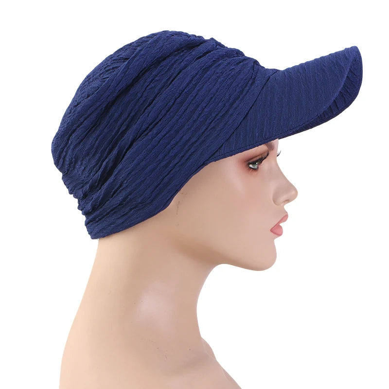 Nueva Gorra de Béisbol con Hijab para Mujer, Gorro de Voile Musulmán, Sombrero para el Sol, Pañuelo, Gorras de Béisbol Modernas, Bandana, Hijab, Turbante