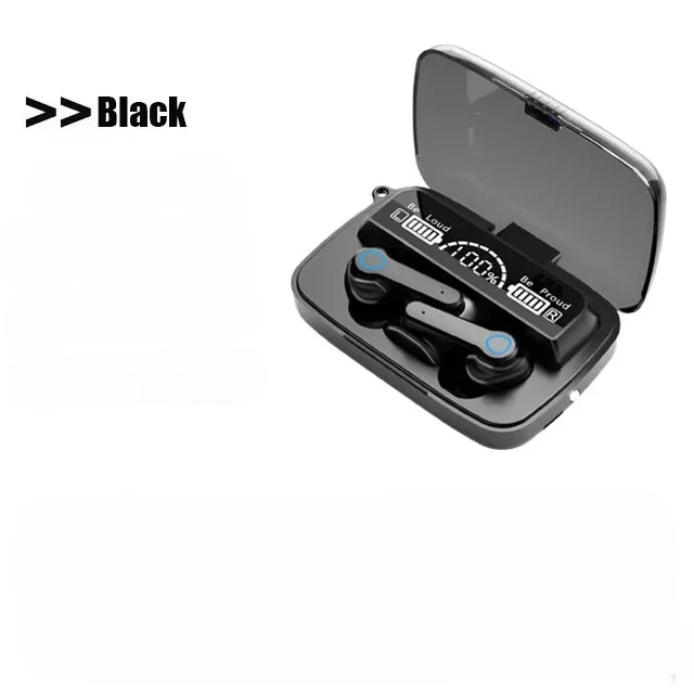 M19 TWS Headphones, Smart Touch Control, Wireless, Bluetooth-compatible Earbuds, Waterproof LED Display with Microphone