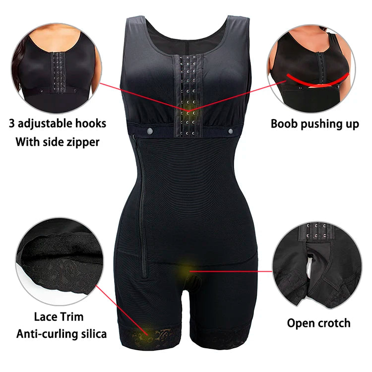 Body Shaper Faja Body corsé Top Bustier fajas colombianas originales modelado posparto adelgazante Shapewear ropa interior de mujer