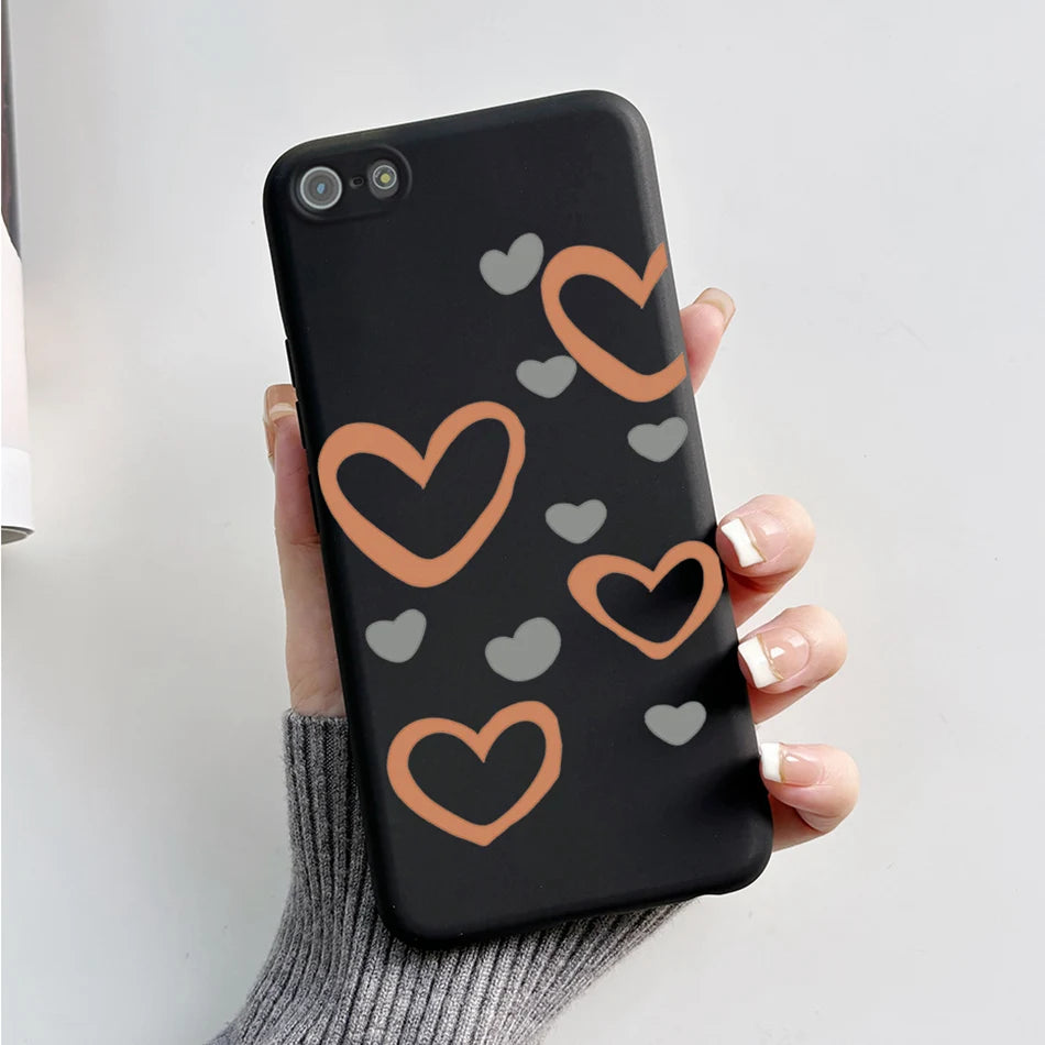 For iPhone 5 5S Case Cute Bear Cartoon Frog Painted Soft Cover For iPhone SE 2016 2020 2022 SE2 Silicone Phone Case Coque Funda