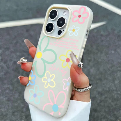 Funda para Teléfono con Diseño de Flores Primaverales para iPhone 17 16 Pro Max, Fundas para iPhone 17e 16e 11 15 12 13 14 Pro Max Air X XS XR 7 8 Plus