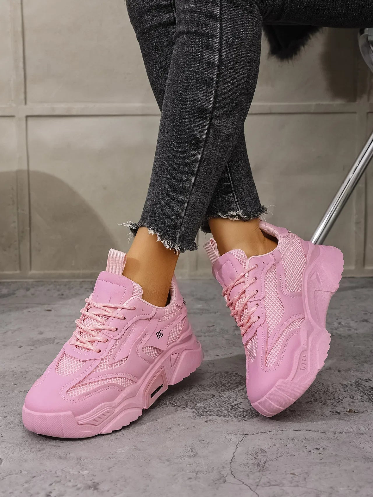 Zapatos De plataforma De verano para Mujer, Zapatos deportivos informales, versátiles, De fondo suave, transpirables, para correr, Zapatos De Mujer