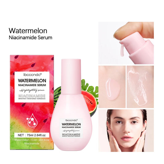 New Watermelon Glow Niacinamide Dew Drop Serum, Makeup Primer Cream, Lightweight Facial Serum, and Primer Liquid Glow
