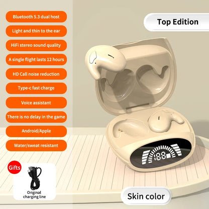 Invisible Mini Sleep Earbuds, Small Hidden Headphones, Bluetooth 5.3 Earbuds, TWS Stereo Sports Wireless Noise Canceling Headphones