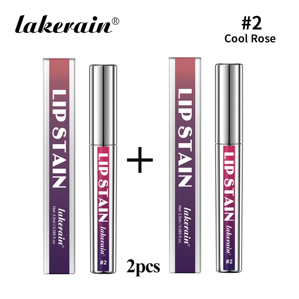 Tinte de labios rosa resistente al agua de larga duración, taza antiadherente a prueba de transferencia, tinte de labios Natural, cosméticos para mujer