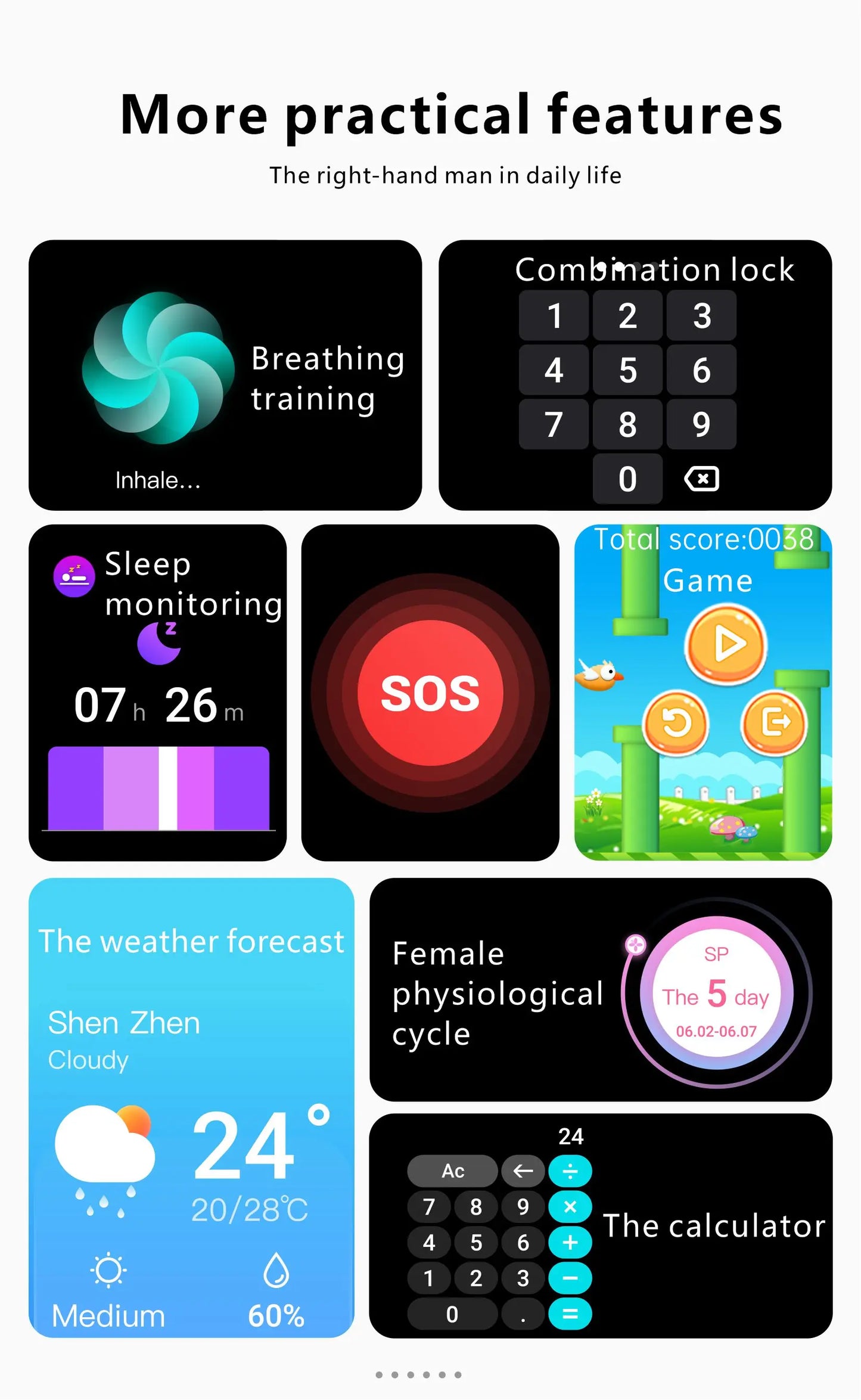Reloj inteligente LIGE para Mujer, pantalla completamente táctil, llamada Bluetooth, relojes impermeables, rastreador deportivo de Fitness, Reloj inteligente para Mujer