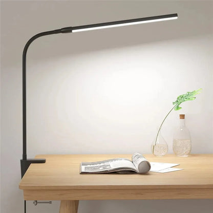 Lámpara de escritorio con Clip Led de un solo cabezal, lámparas de mesa de ordenador regulables, Monitor, luz de arquitecto, lámpara de mesa para luces de lectura de oficina