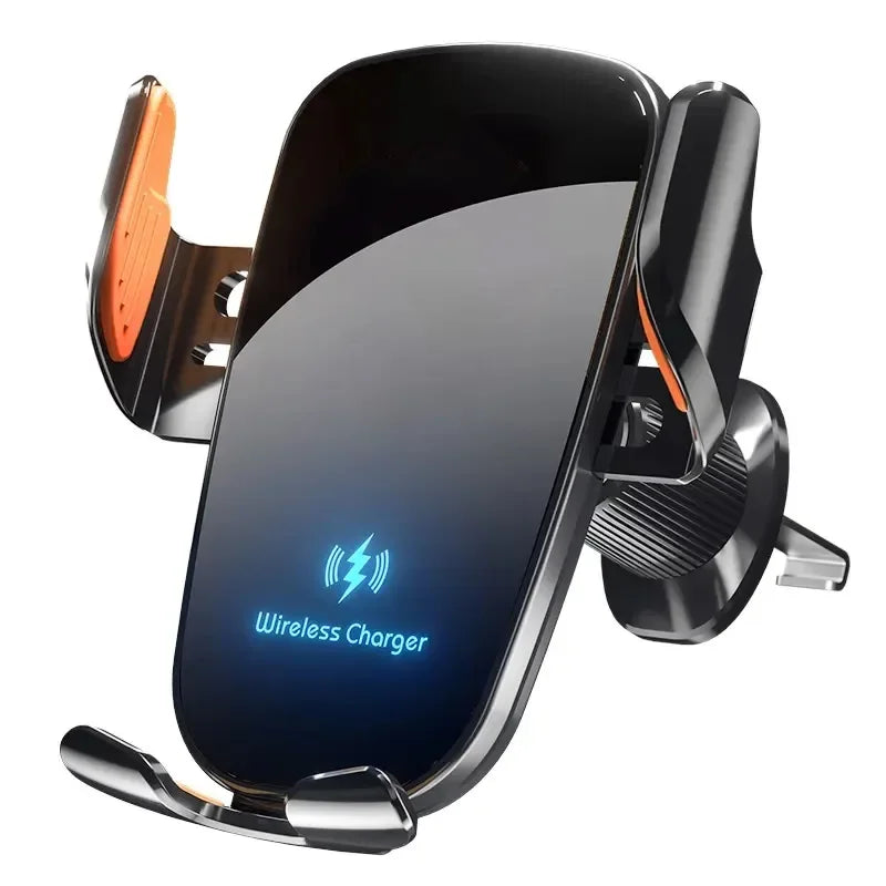 UYUXIO cargador de coche inalámbrico salida de aire soporte de teléfono de carga rápida en el coche para iPhone 16 Pro Max 15 14 12 13 teléfonos Samsung Android