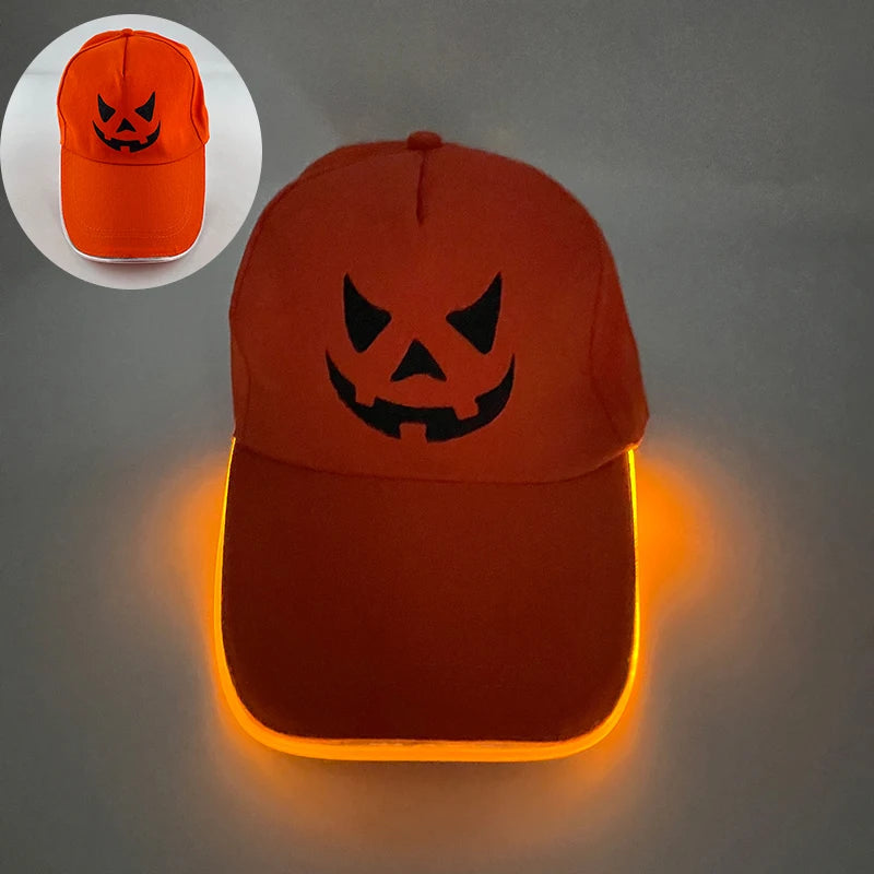 Sombrero fluorescente LED de fibra óptica, gorra de béisbol brillante de neón, suministros de fiesta de baile, sombrero de Rap de hip hop, accesorios de Club, disfraz