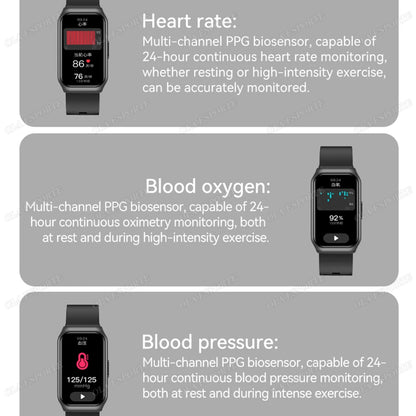 Para mujeres hombres reloj inteligente pantalla AMOLED salud monitoreo del ritmo cardíaco Bluetooth llamada IP68 impermeable deporte al aire libre pulsera inteligente