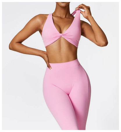 Women's V-shaped Yoga Pants, Flared Leggings, High-Waisted Wide-Leg Pants, Sports Flared Pants for Gym and Fitness, Dance Pants.